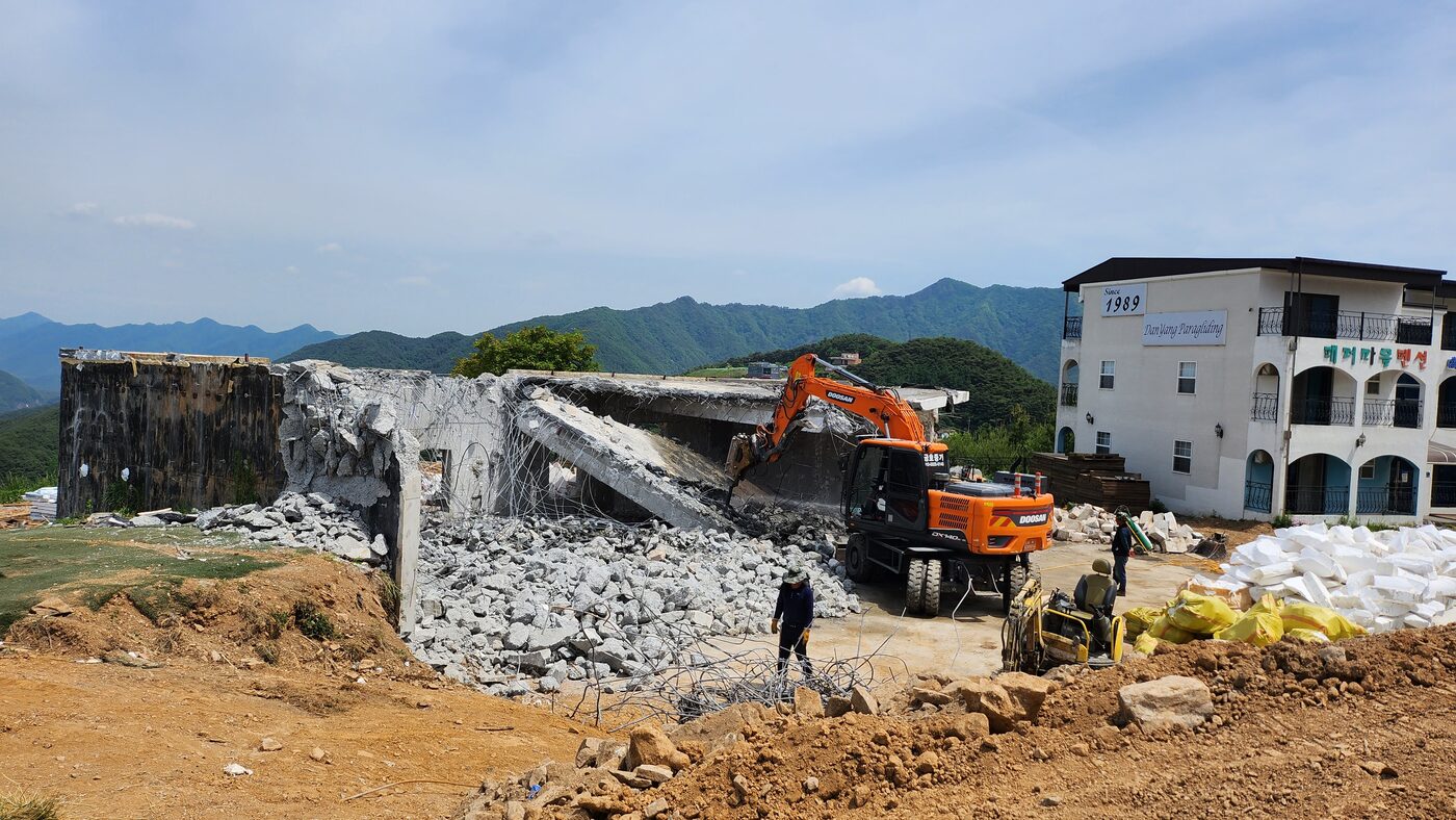 May 2023 · Demolition under way
